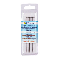 " Gamma" FN- 005 Иглы для валяния ( фелтинга) запасные в пластиковой упаковке с европодвесом 5 шт №25 грубые, толстые