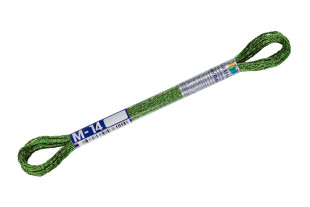 Нитки для вышивания " Gamma" мулине NM металлик 100% полиэстер 8 м М- 14 салатовый