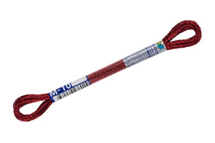 Нитки для вышивания " Gamma" мулине NM металлик 100% полиэстер 8 м М- 10 красный