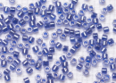 Бисер Япония MIYUKI Delica цилиндр 10/0 5 г DBM-0243 кристально-медно-голубой блеск с цветной линией